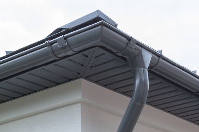 Home Exterior with Gutter Covers